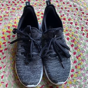 Slightly worn tennis shoe